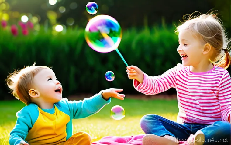 언어 발달 평가 - **Prompt:** A heartwarming scene of a caring parent (either mother or father) and their toddler (aro...