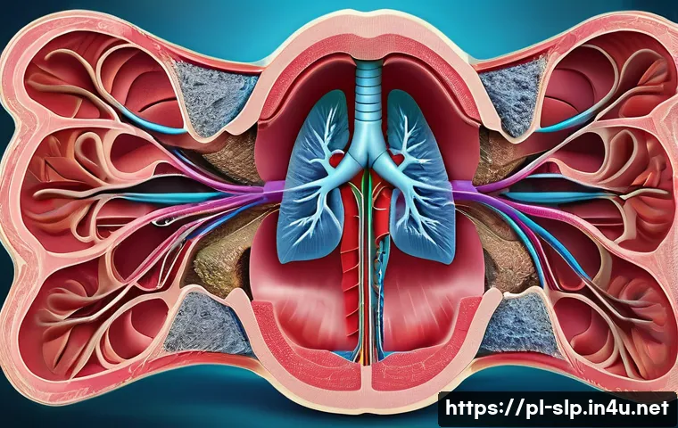 음성학 연구 - A detailed, educational cross-section illustration of the human vocal tract showing lungs, larynx wi...